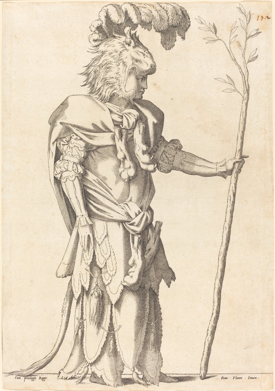 Postava v kostýmu jako Herkules od French 16th Century