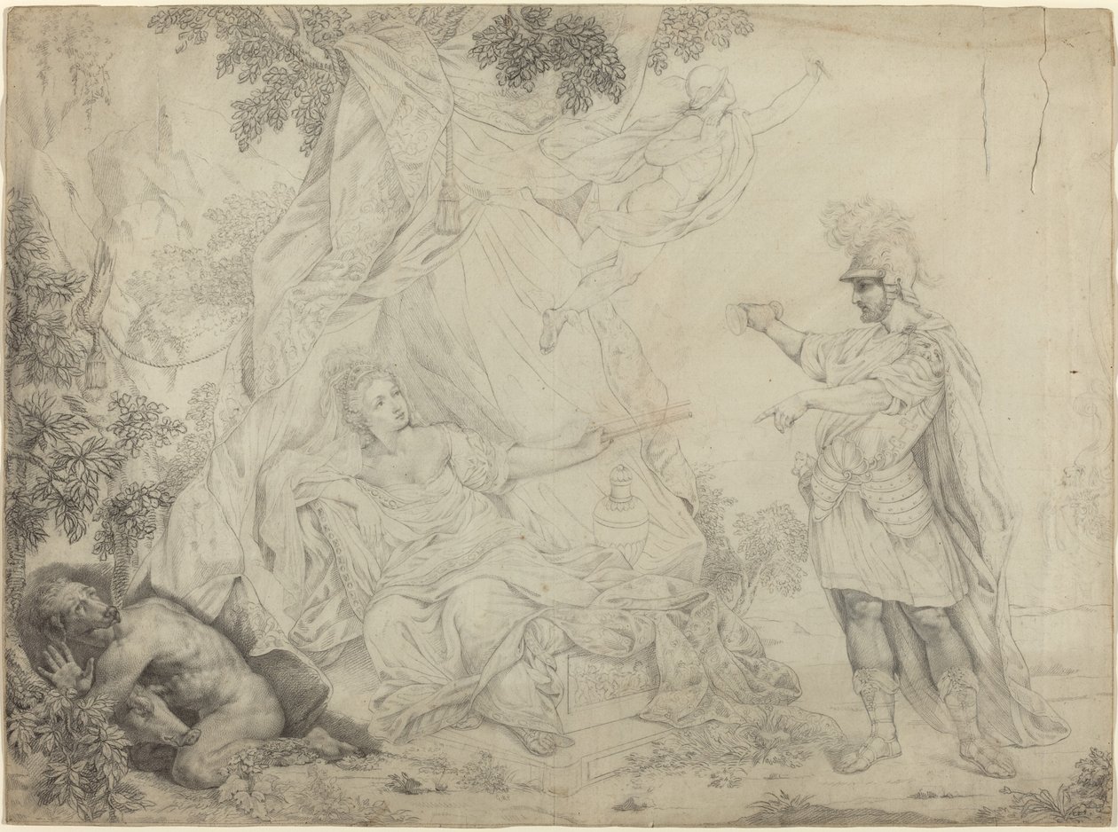 Circe a Ulysses od French 19th Century