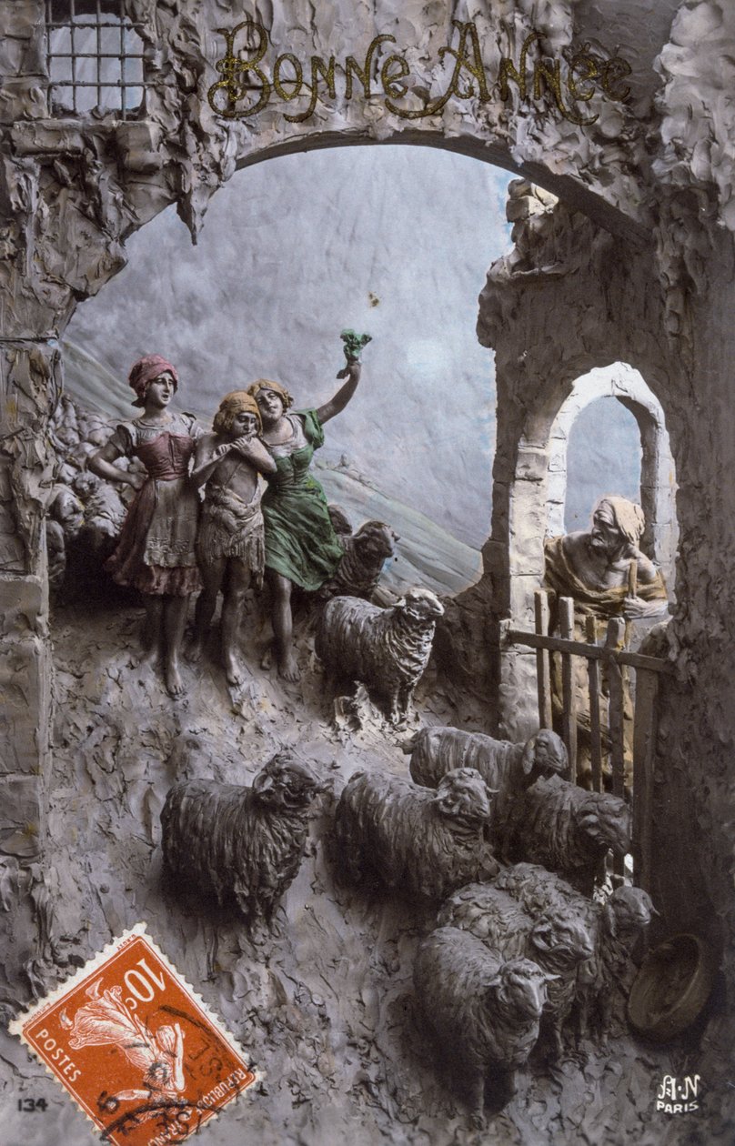 Francouzská pohlednice z doby kolem od French Photographer