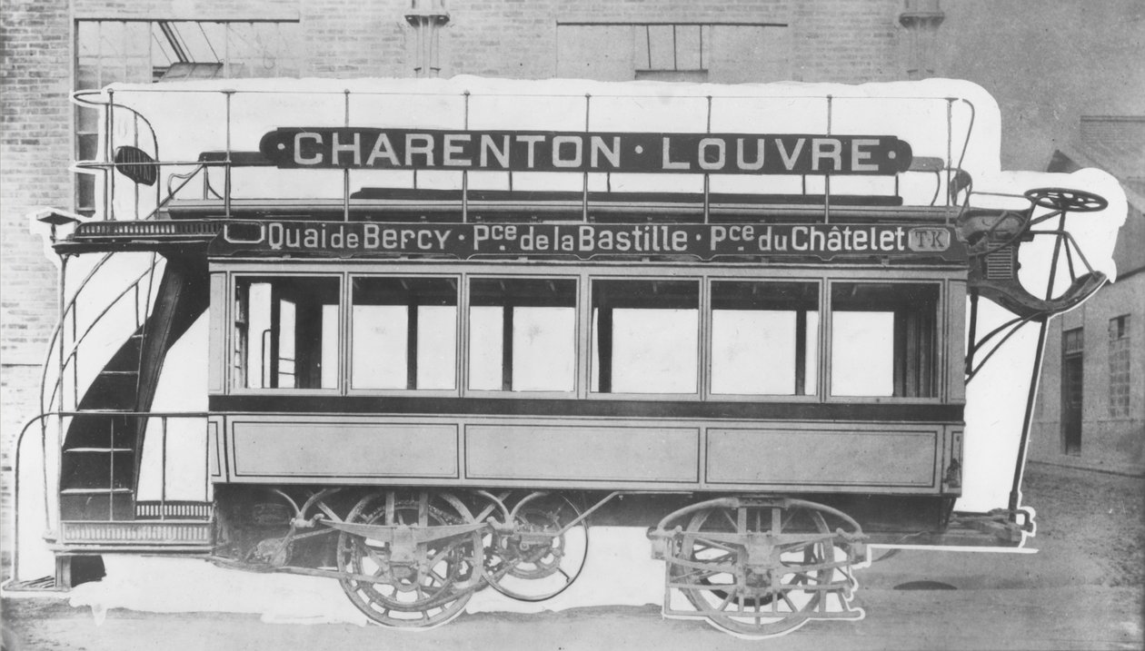 Elektrická tramvaj N. J. Raffardse, 1881 od French Photographer
