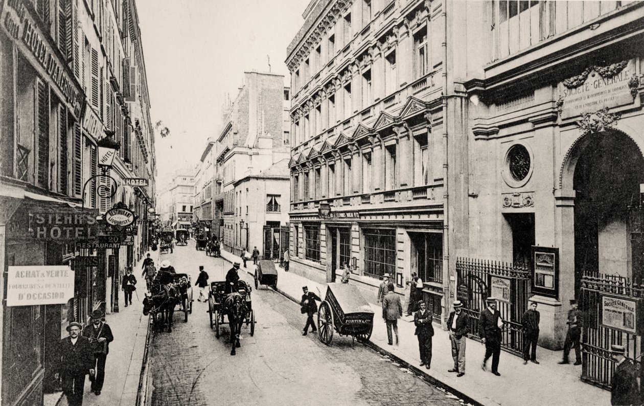Rue de Provence, Paříž (černobílá fotografie) od French Photographer