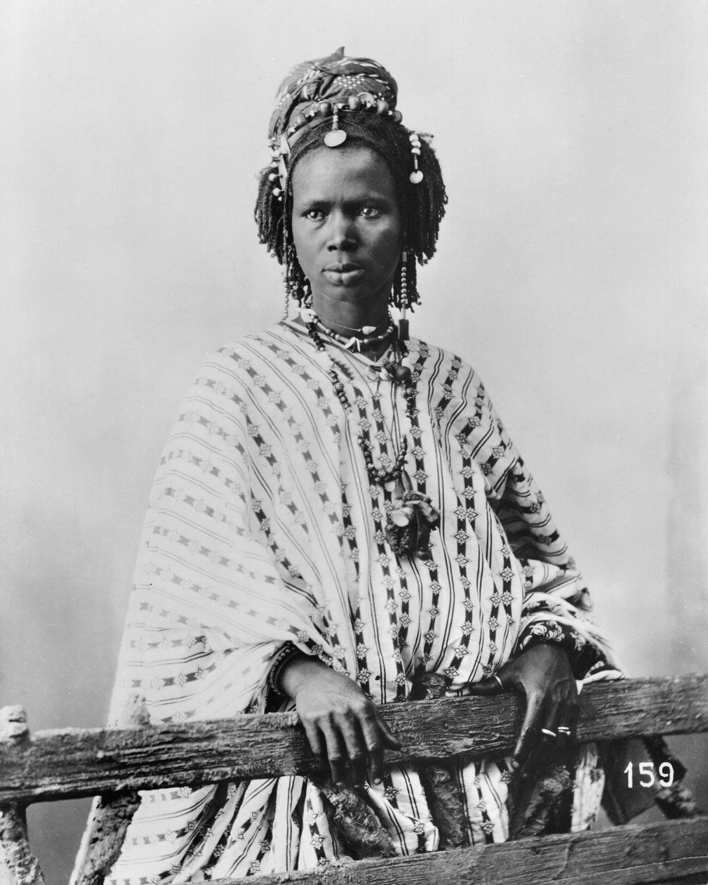 Senegalka, cca 1900 (černobílá fotografie) od French Photographer