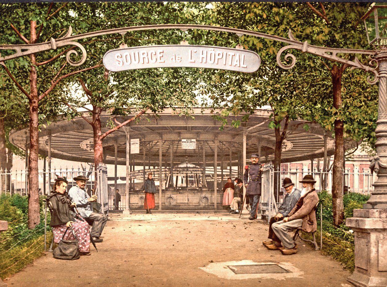 Zdroj nemocnice, Vichy, 1890-1900 od French Photographer