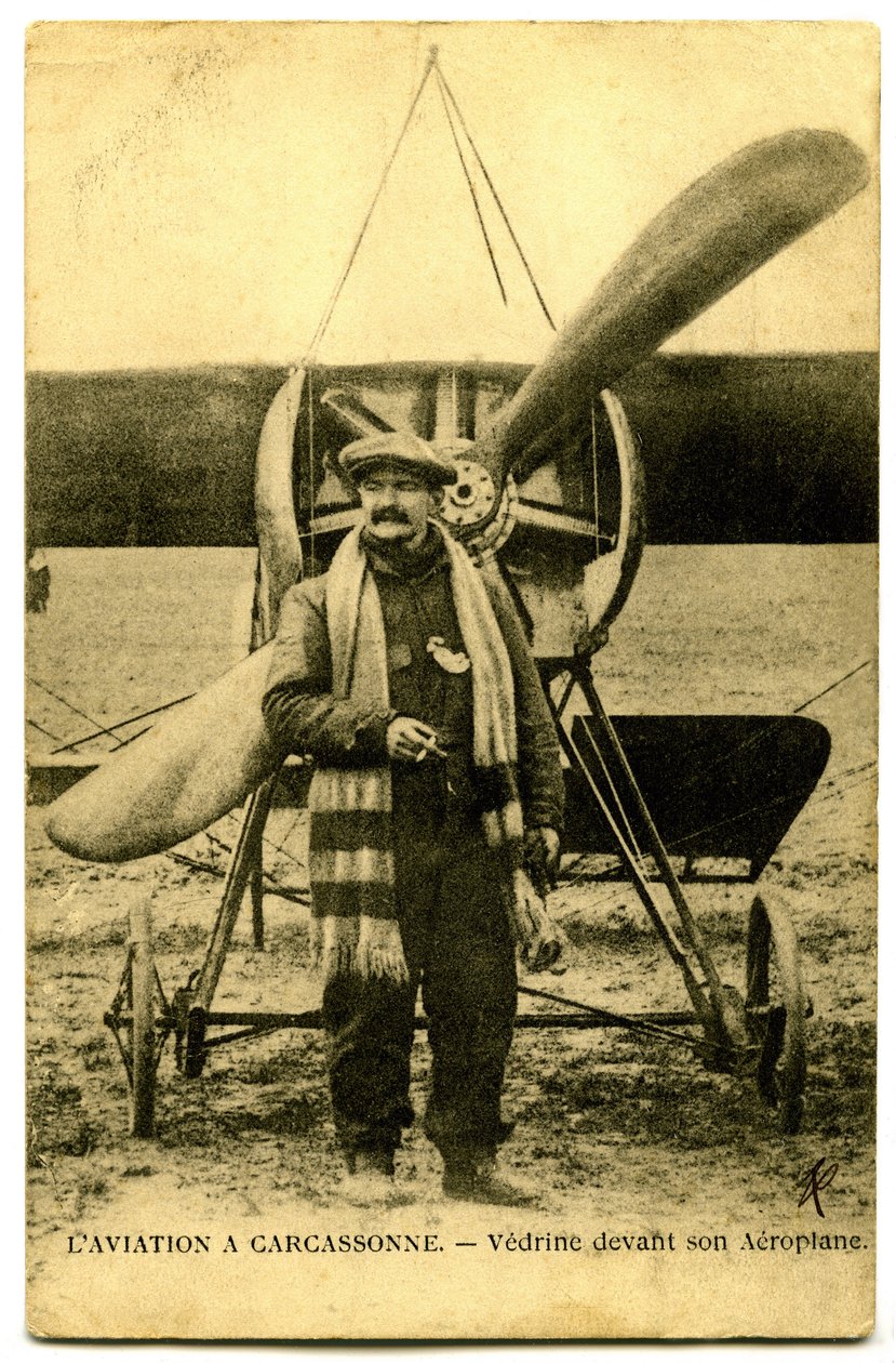 Slavný letec Jules Vedrines od French Photographer