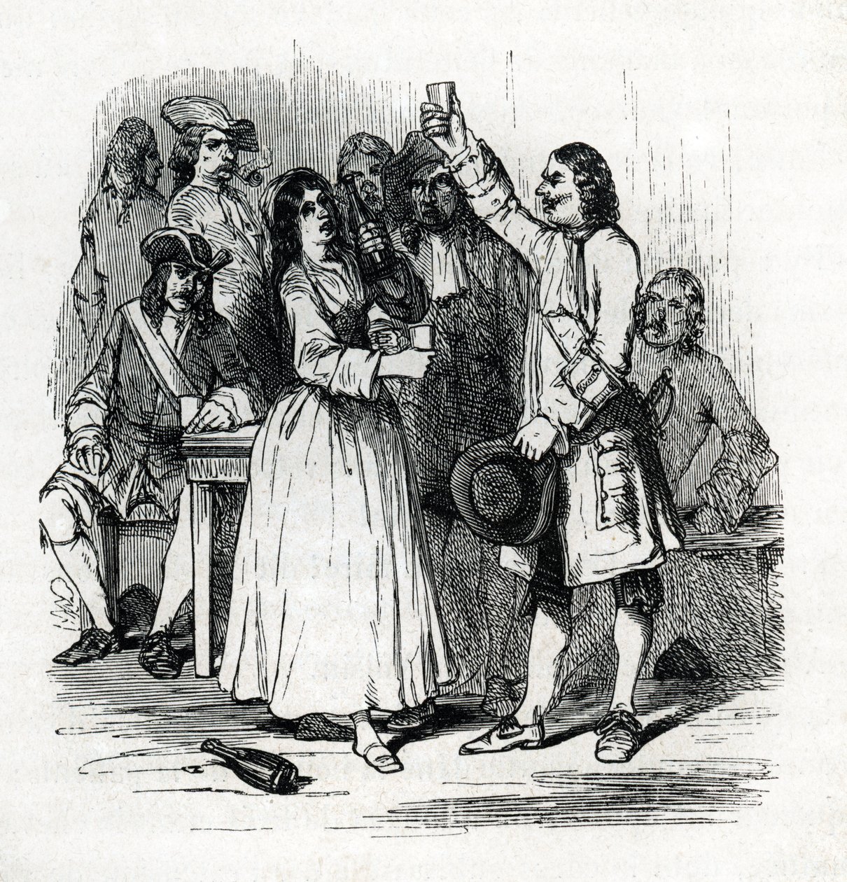 Aféra jedů (rytina) 1846 od French School