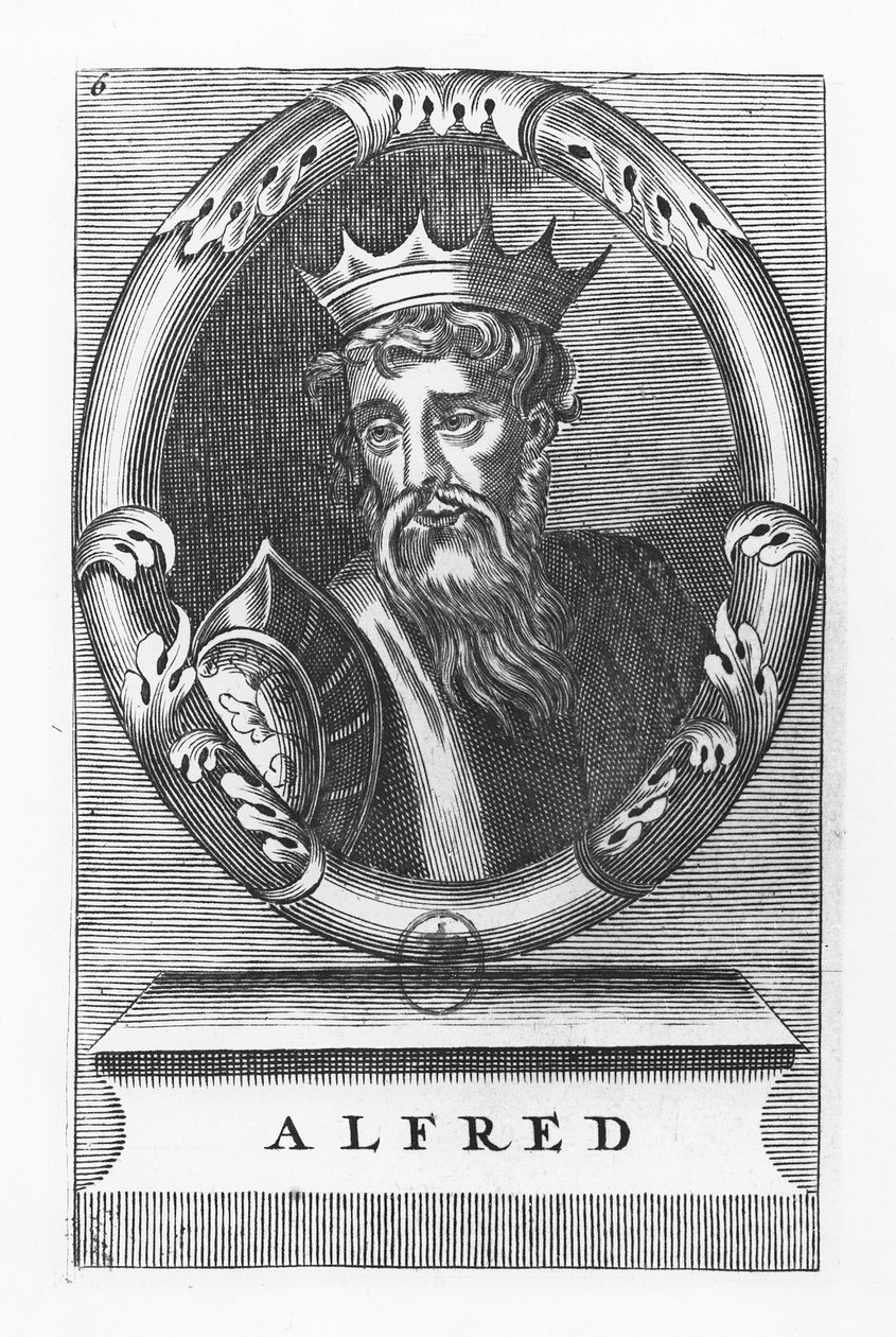 Alfred Veliký (rytina) od French School