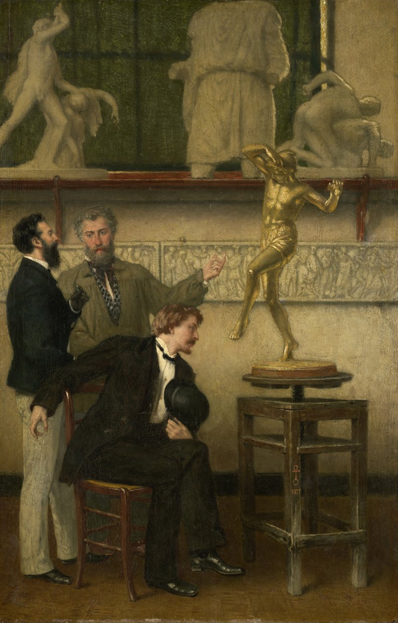 Umělec ve svém ateliéru od French School