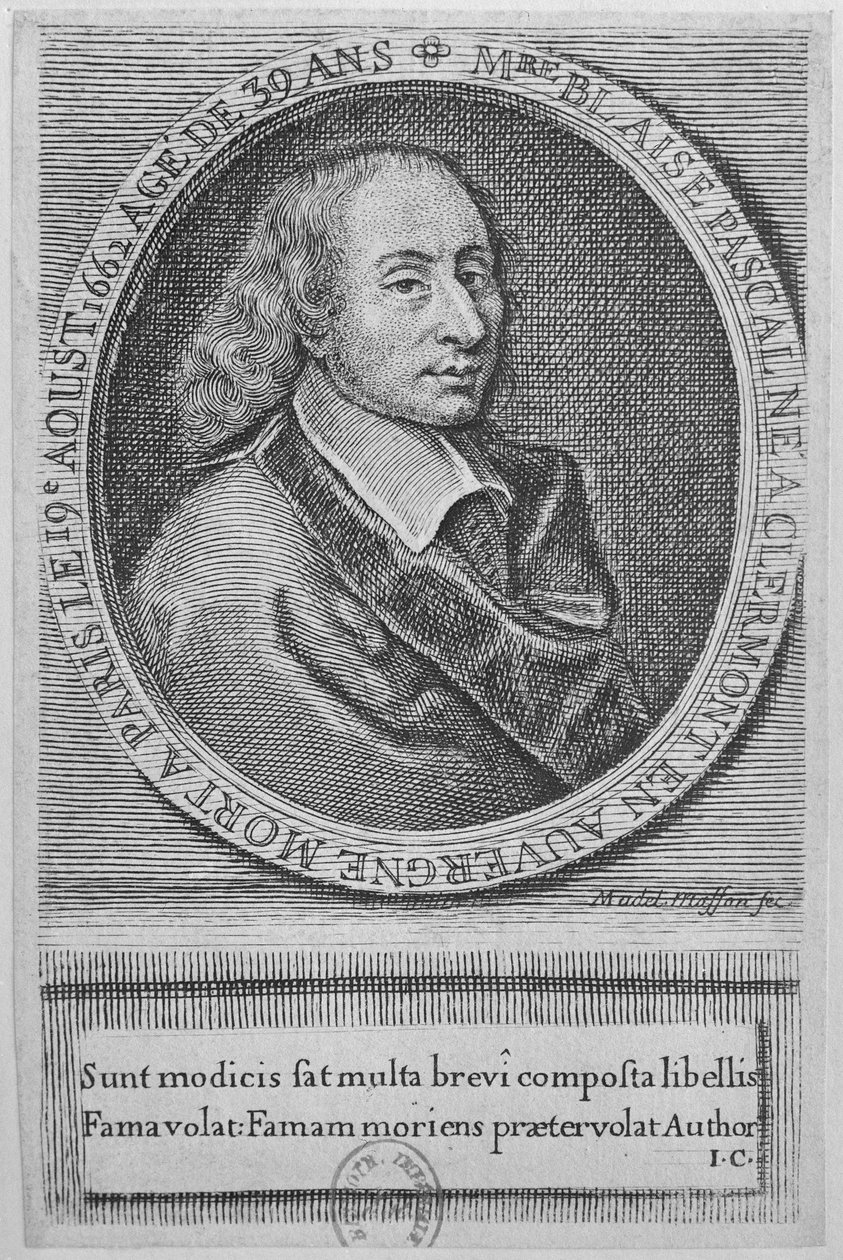 Blaise Pascal (1623–1662) od French School