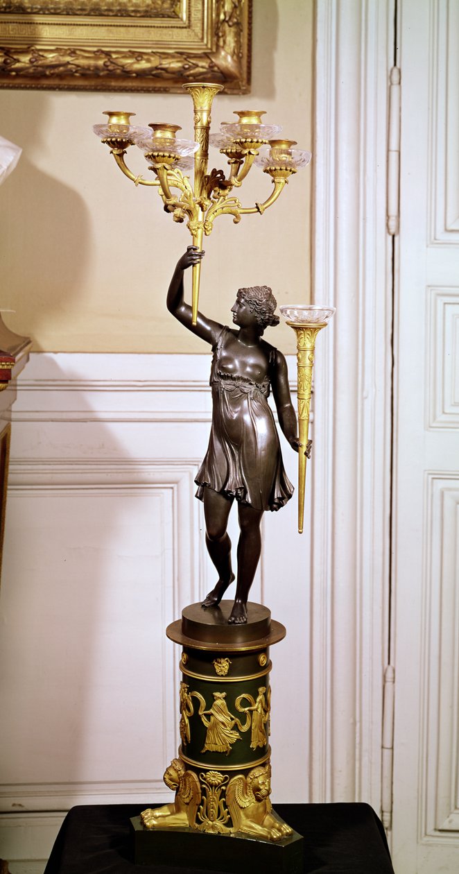 Svícen (bronz) od French School