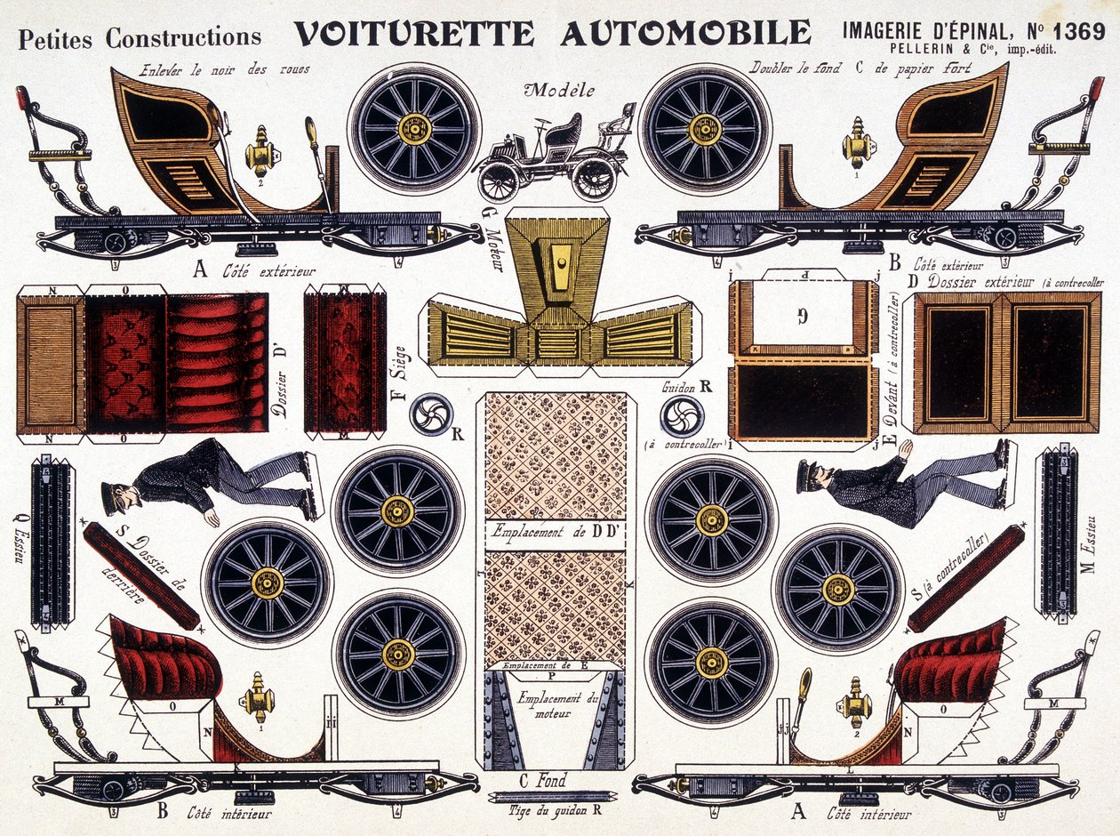 Vozík do auta: Petites Constructions. 19. století. od French School