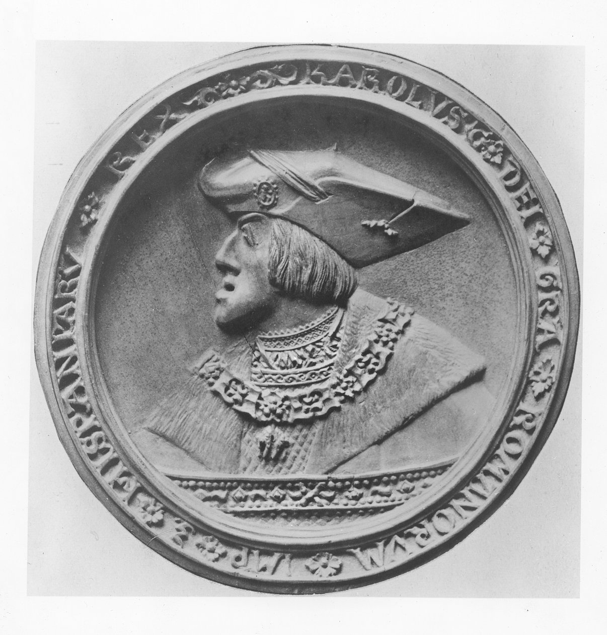 Karel V., císař Svaté říše římské (dřevo) od French School