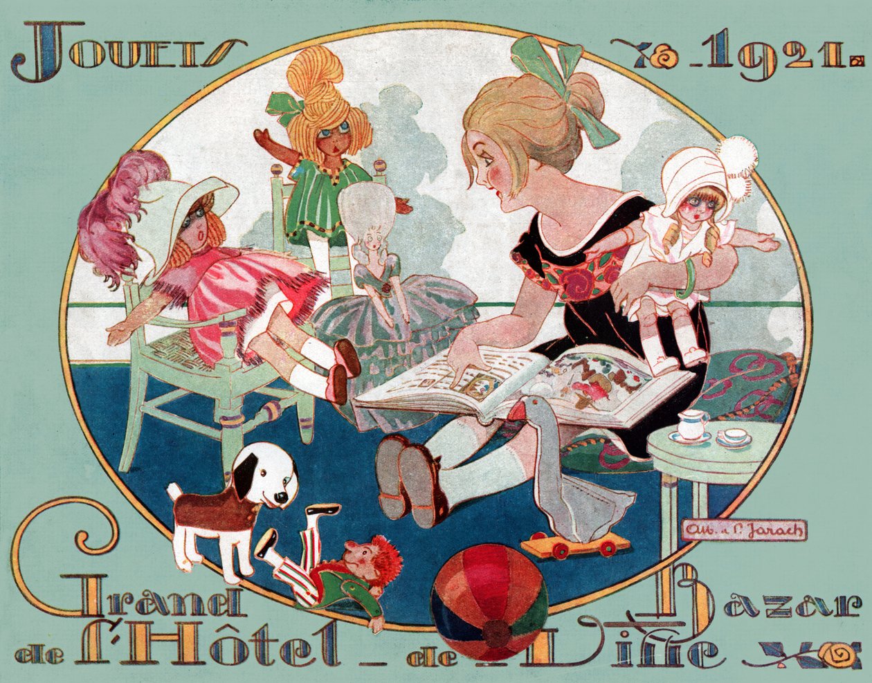 Vánoční hračky. 1921 (rytina) od French School