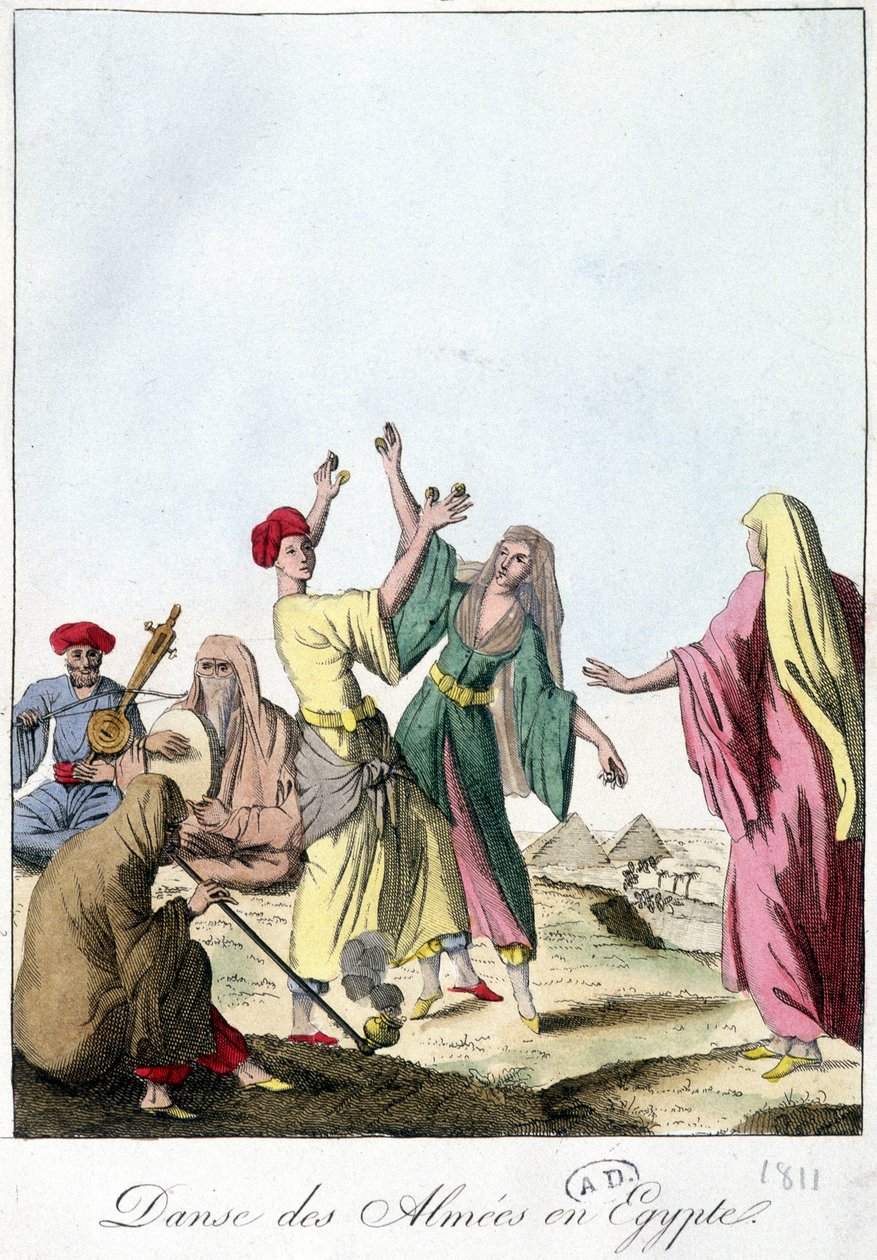 Tanec Almies v Egyptě. 1811. od French School