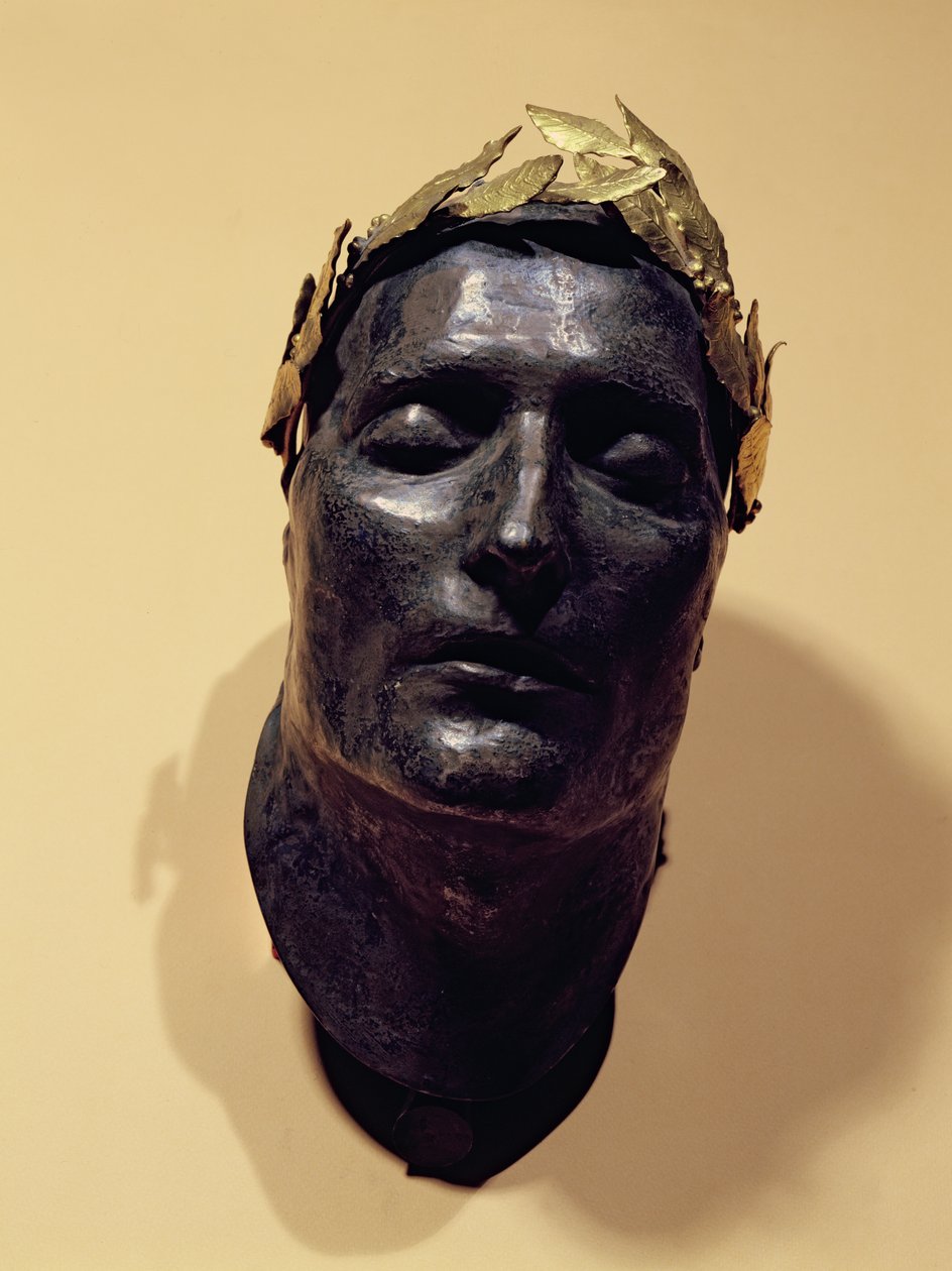 Posmrtná maska Napoleona Bonaparta (1769-1821) od French School