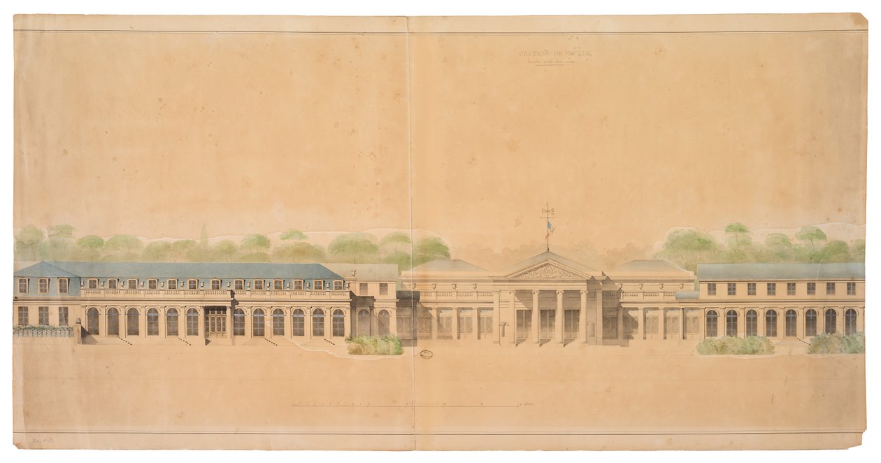 Fasáda zámku de Neuilly od French School