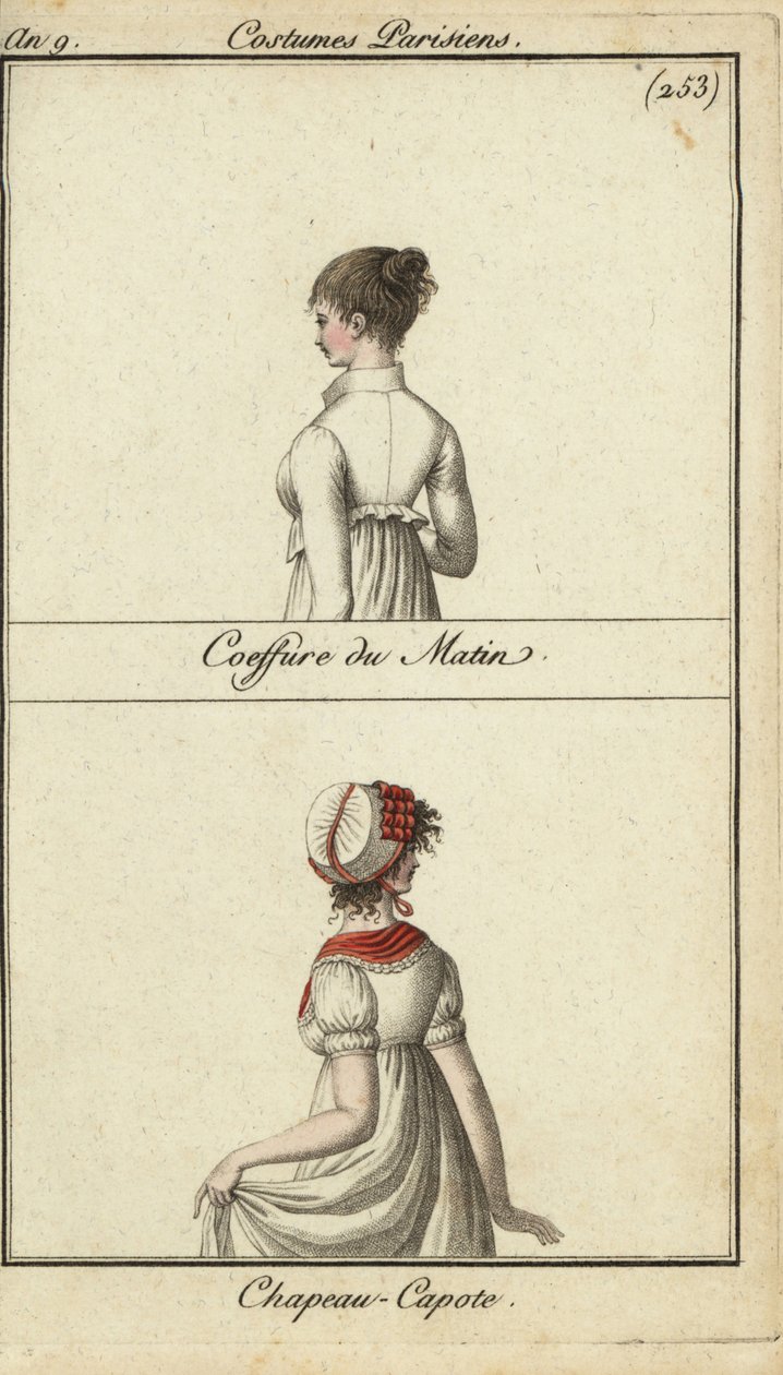 Módní účes a klobouk, Paris od French School