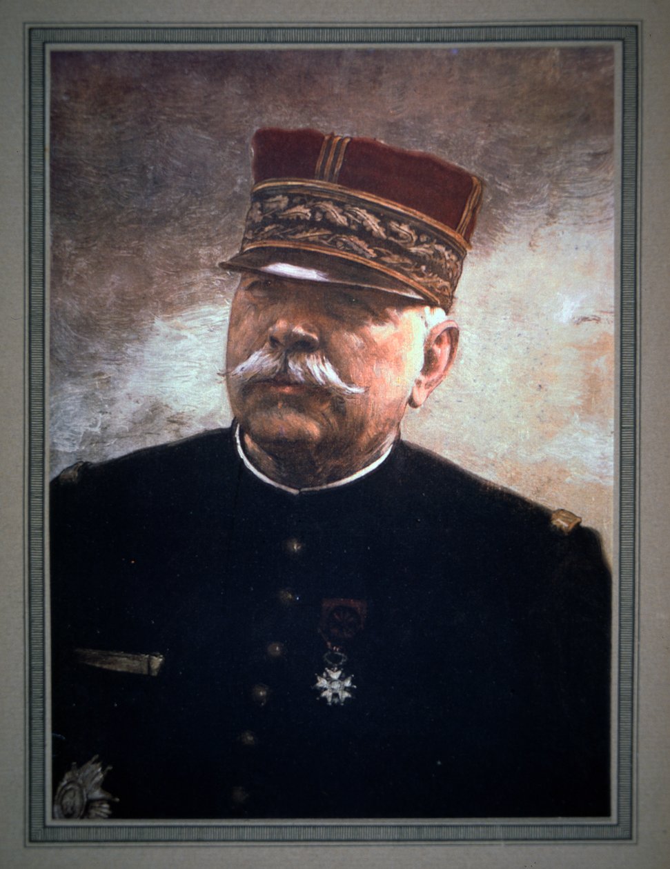 Generál Joseph Joffre (barevné lito) od French School