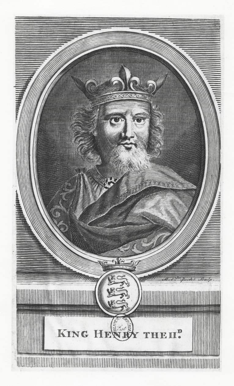 Jindřich II., anglický král (rytina) od French School