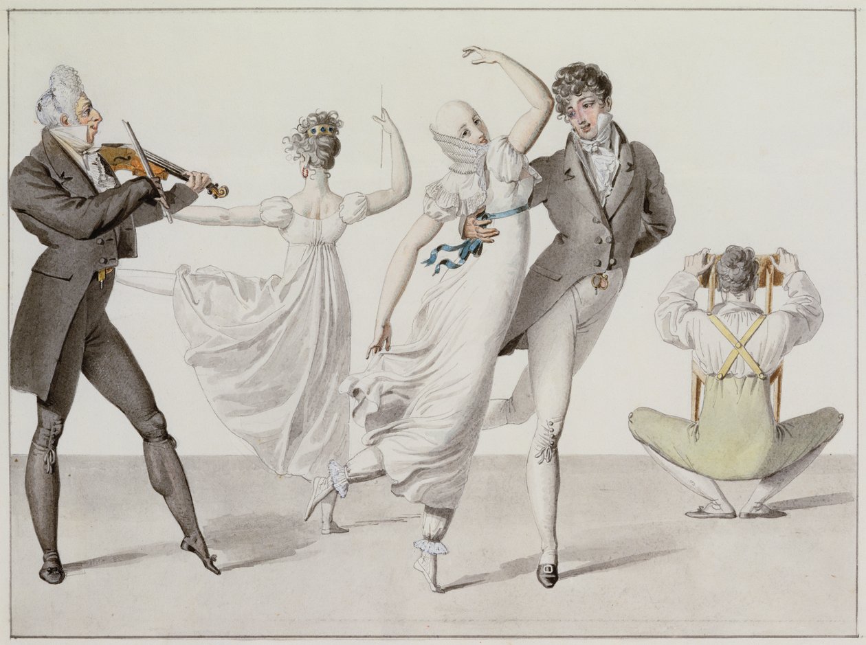 Ilustrace z "Le Bon Genre", c.1810 od French School