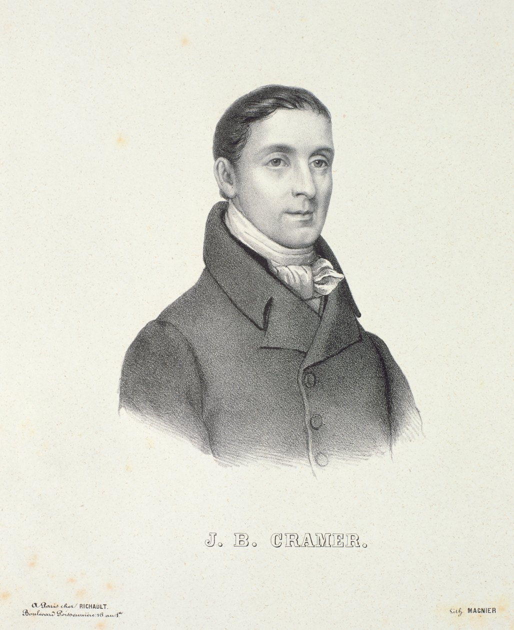 Johann Baptist Cramer (1771-1858), vyryl Magnier od French School
