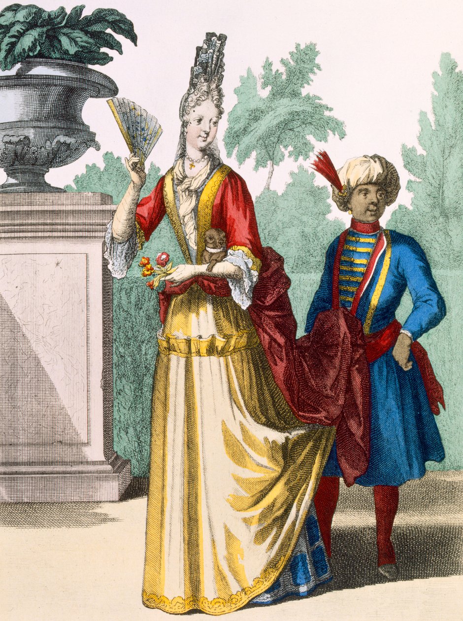 Dáma v letních šatech, kolem 1690-1700 od French School