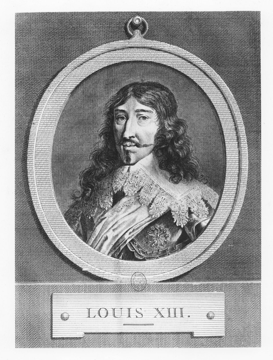 Louis XIII, král Francie (rytina) od French School