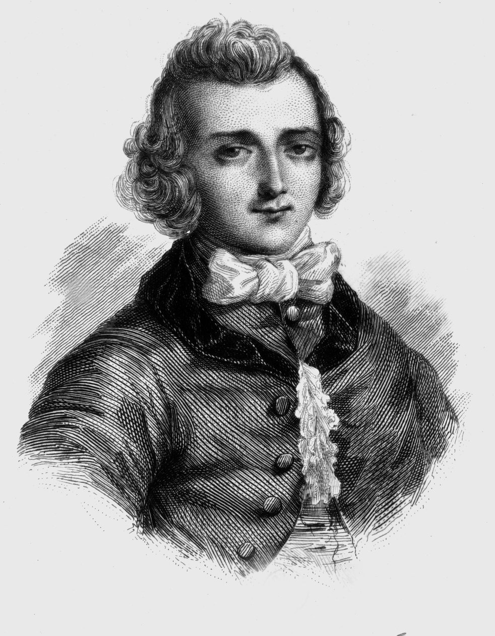 Louis de Jaucourt (1704-1779) (rytina) od French School