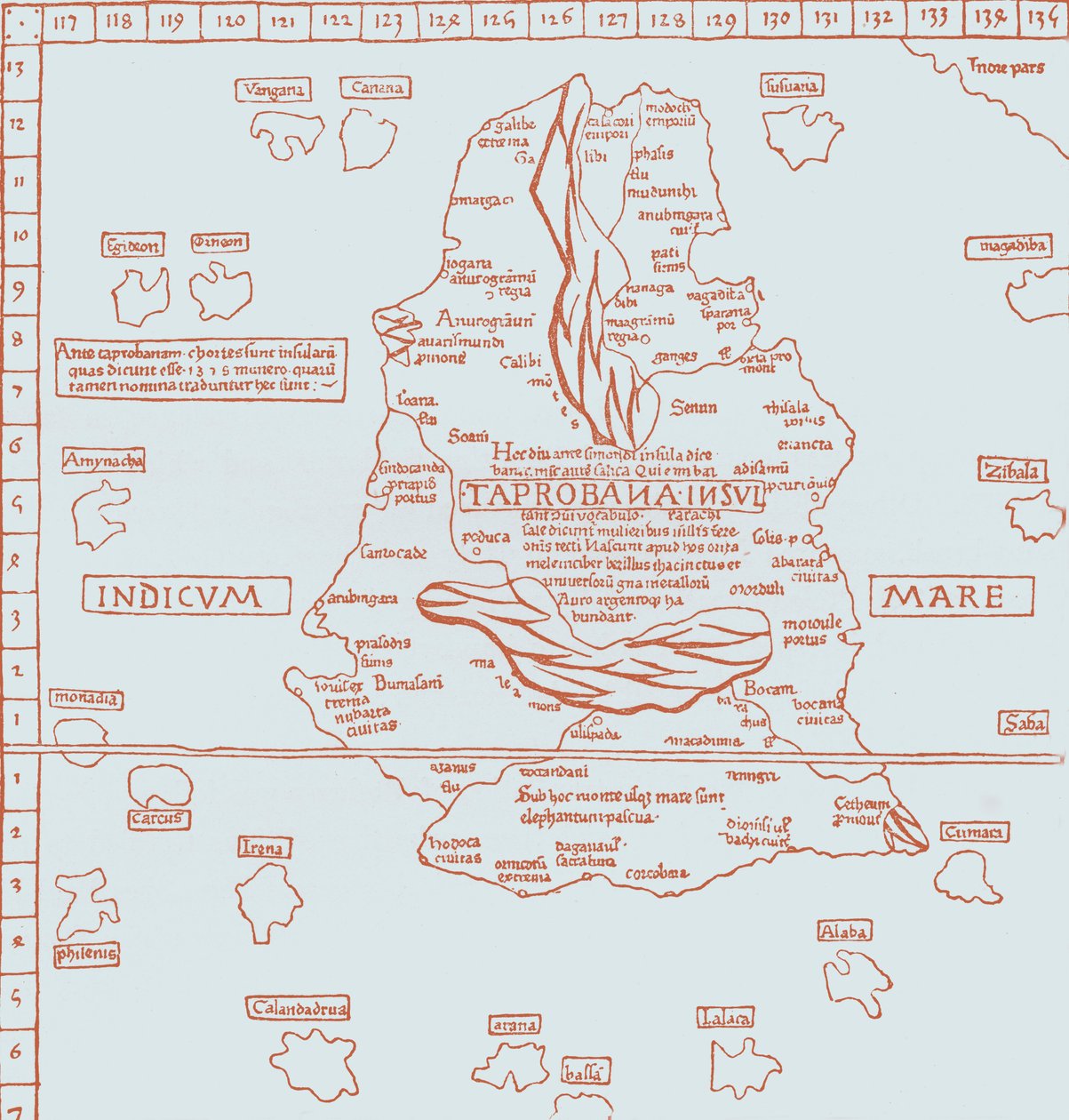 „Mapa ostrova Taprobana“ od French School