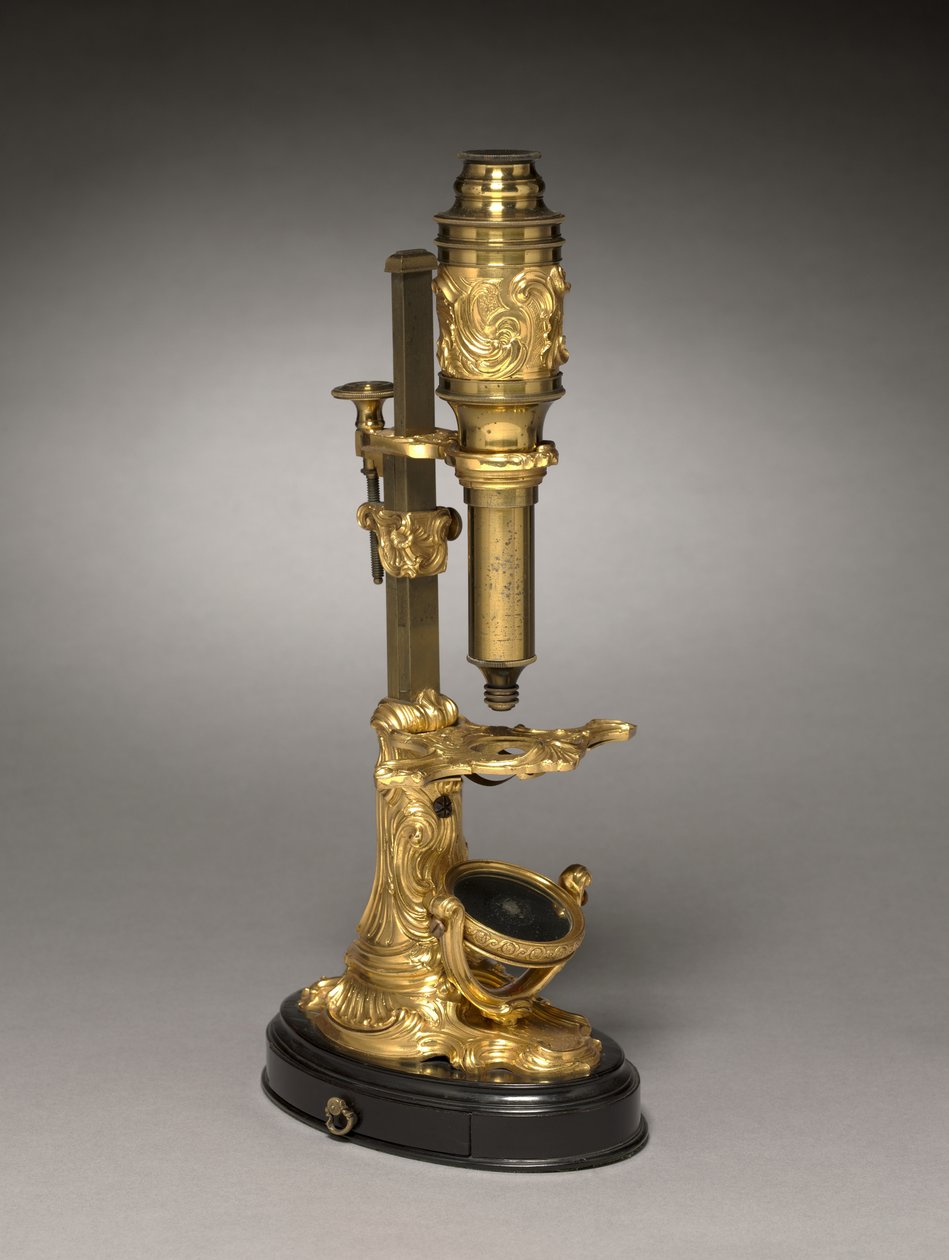 Mikroskop, kolem 1745-1765 od French School