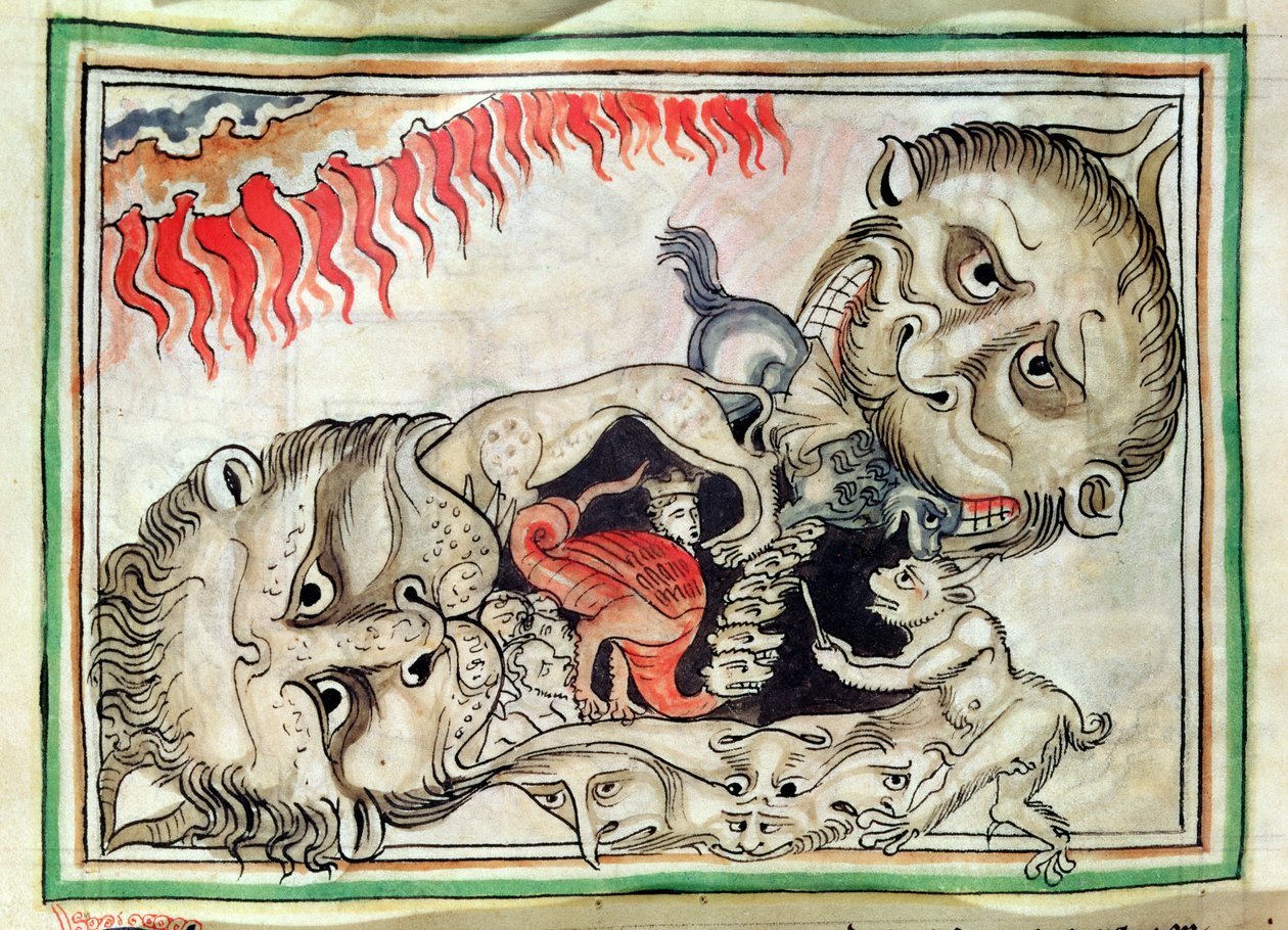 Ms 422 f.95v Hell od French School