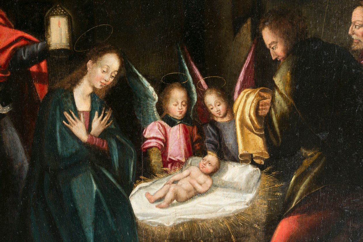 Narození. Triptych Auberyho od French School