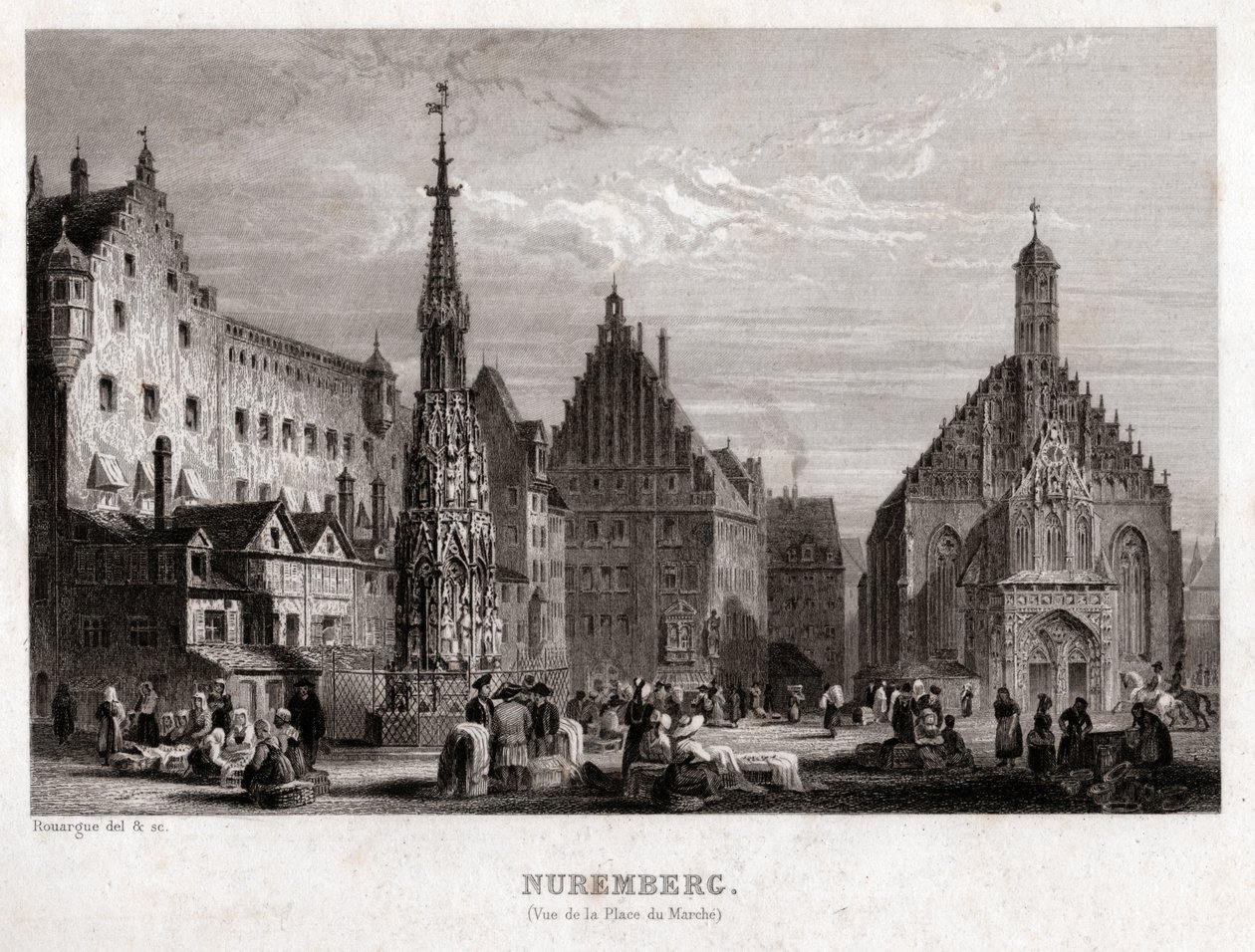 Norimberk. (rytina, asi 1830) od French School