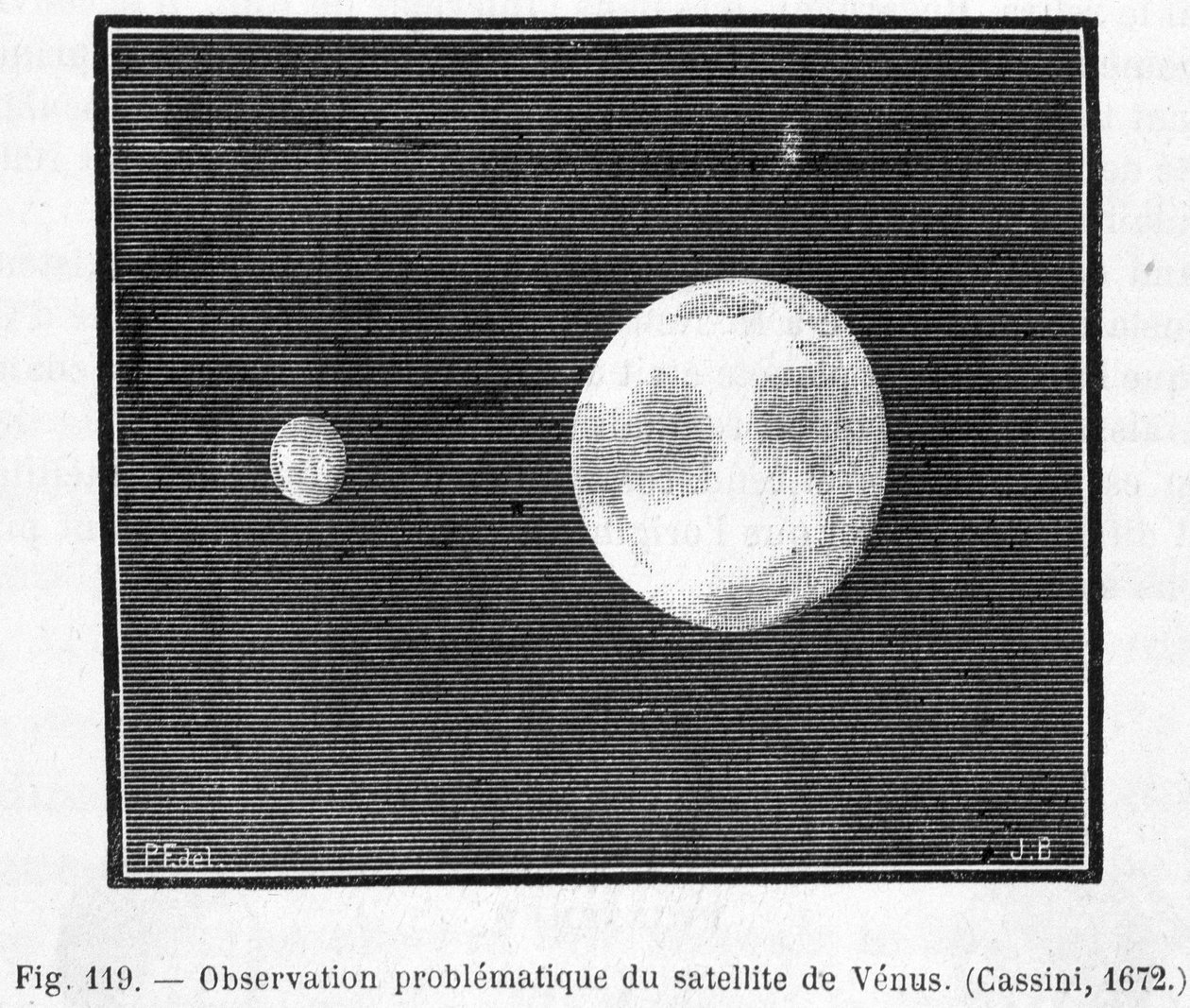 Problematické pozorování satelitu Venuše (Cassini od French School