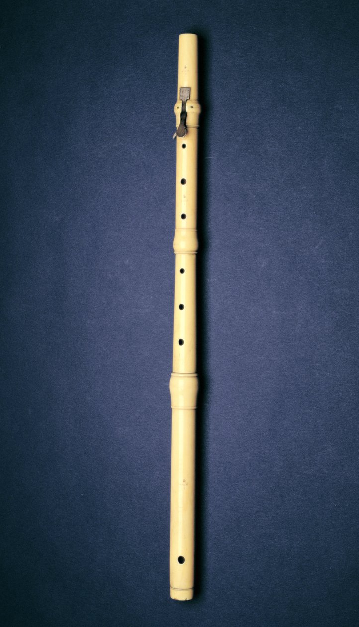 Jednoklíčová flétna, výrobce Naust, Paříž, kolem roku 1725 od French School