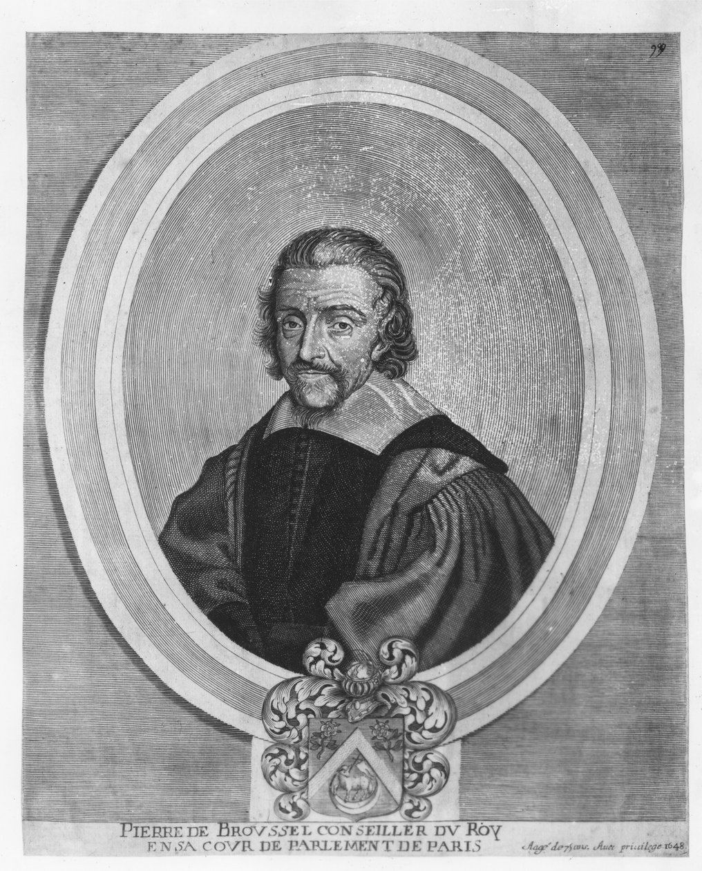 Pierre Broussel (rytina) od French School