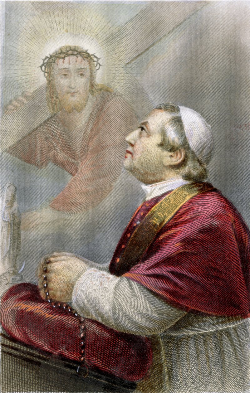 Papež Pius IX. (1792-1878) kolem roku 1870 od French School