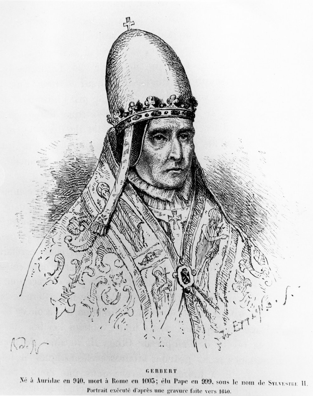 Papež Silvestr II od French School