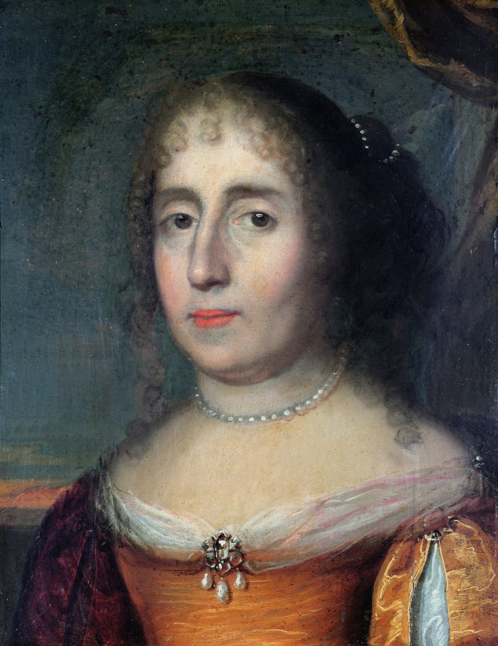 Portrét Madame de Scudery (1607-1701) od French School