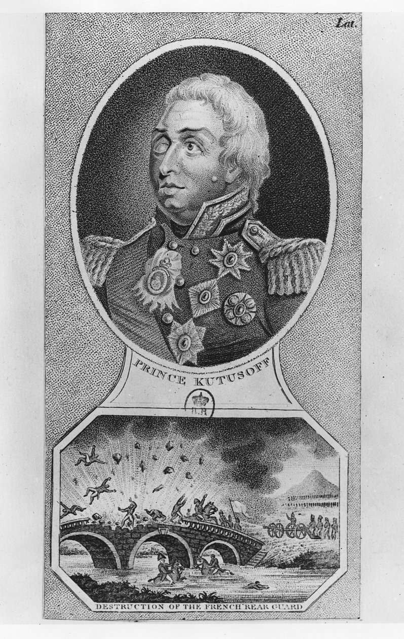 Princ Michail Illarionovitch Golenischev-Kutuzov (litho) od French School