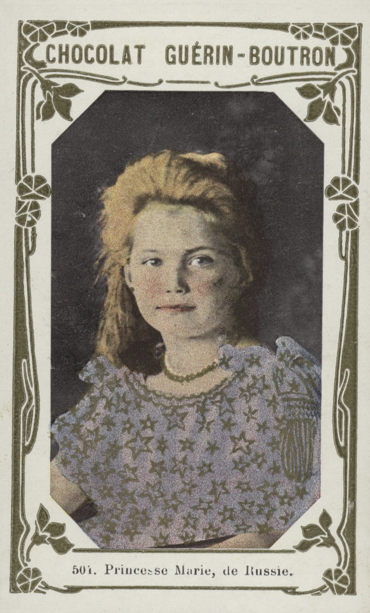 Princezna Marie, Ruska (barevná fotografie) od French School