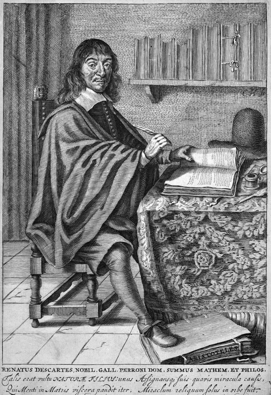 René Descartes (rytina) od French School