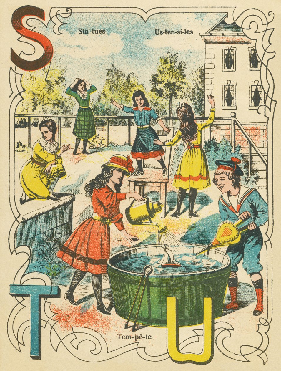 S T U: Sochy, Bouře, Nádobí od French School