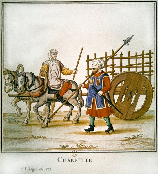 Španělský vozík, 1672 (wc na papíře) od French School