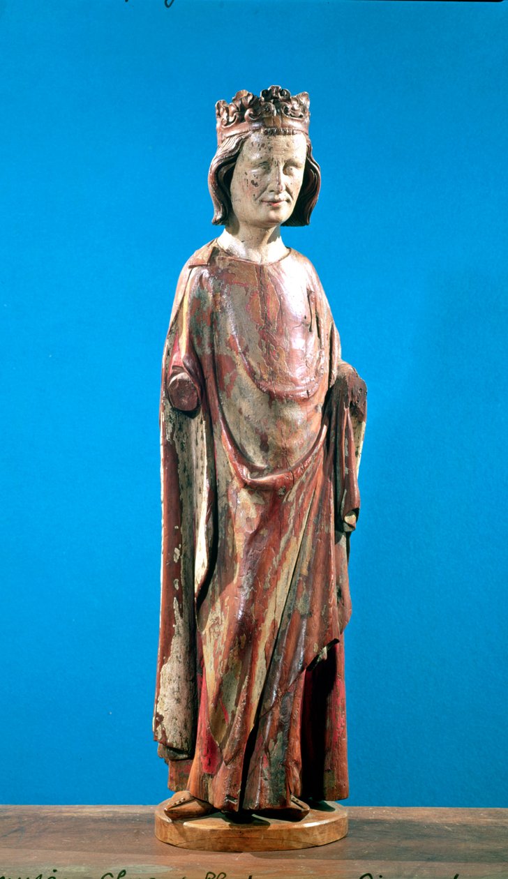 St. Louis (1215-70) (polychromované dřevo) od French School