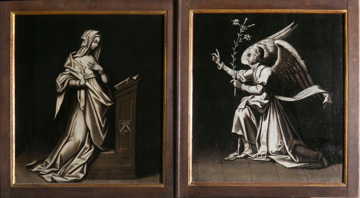 Zvěstování. Triptych Auberyho od French School
