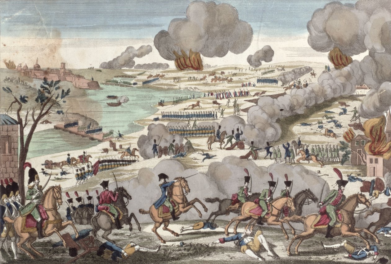 Bitva u Wagramu, 6. července 1809 od French School