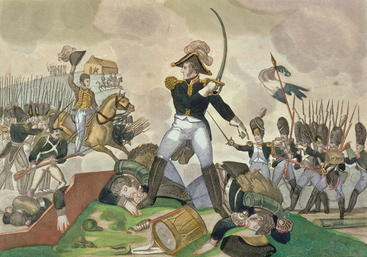 Bitva u Waterloo, 18. června 1815 od French School