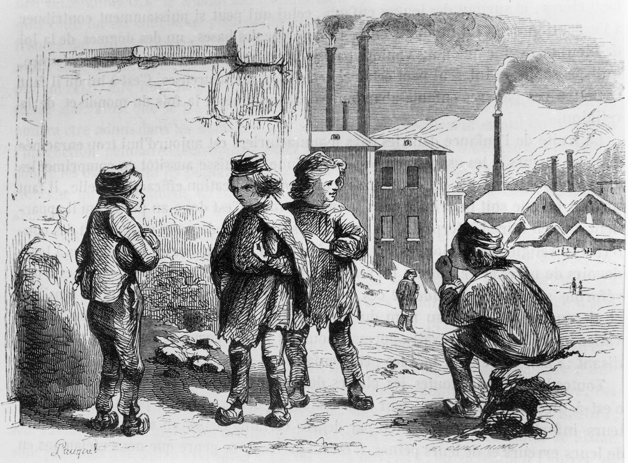 Děti z továrny, 1842 od French School