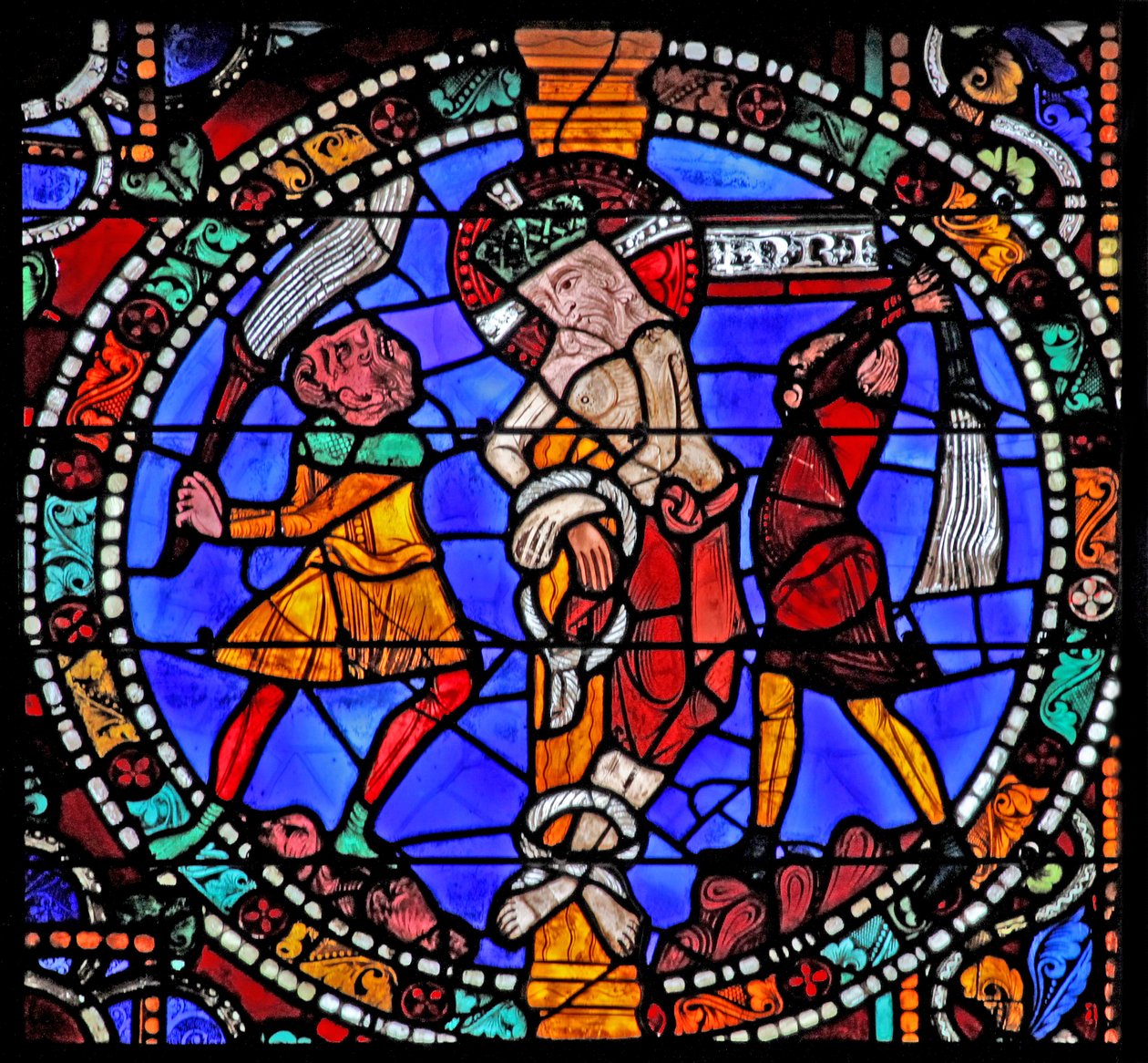 The Passion window: The Flagellation (w51) od French School