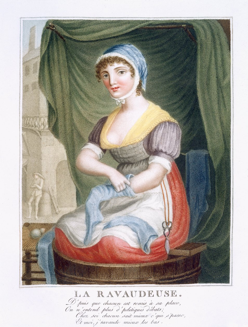 Šňůra na punčochy, cca 1816 od French School